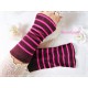 Damen Armstulpen Pulswärmer Weinrot Pink Upcycling E*