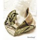 Loopschal Schwarz Ocker Beige Unikat Damen E K