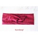 Damen Haarband Stirnband Dunkelrot Rot E*