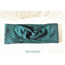 Damen Bandeau Haarband Stirnband Petrol E*