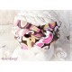 Haarband Stirnband Pink Braun Ocker Jersey EK*