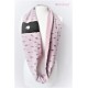 LOOP SCHAL Brautschal Rosa Violett Ivory Rundschal Einzelstück Rosen Altrosa Bestickt Elegant UNIKAT Spitze Damenschal E