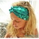 Haarband Stirnband Jade Grün Pink Knoten Stirnband Stretchband Damenhaarband Elastisch Geschenk K