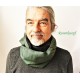 Loop Schal Herren Schwarz Grün Upcycling EK*
