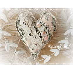 Stoffherz Puder Paisley Shabby