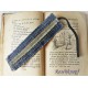 Lesezeichen Blau Graubraun Herren Upcycling
