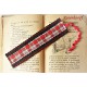 Lesezeichen Schwarz Rot Grau Herren Upcycling