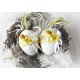 Ei Osterei Weiß Gelb Ostern Shabby E*