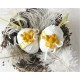 Osterei Ei Weiß Gelb Ostern Shabby E*
