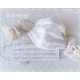 Maske Braut Ivory Spitze Weiß Mundbedeckung