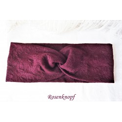 Haarband Stirnband Bordeaux Damen E