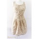Kleid Sand Ivory Gr.38 Unikat EK*