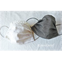 Behelfsmaske Braut Ivory Weiß Mundbedeckung