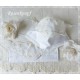 Maske Braut Weiß Ivory Spitze Mundbedeckung