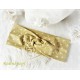 Haarband Stirnband Senfgelb Ivory EK*
