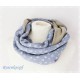 Loop Schal Hellblau Grau Damen E*