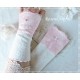 Armstulpen Ivory Rosa Pulswärmer Hochzeit Walk E*