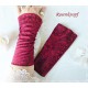 Damen Armstulpen Weinrot Rot Pulswärmer Stretch E*