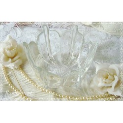 Glasschale Vintage Blütenform E K
