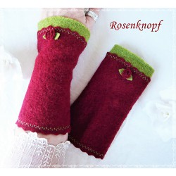 Armstulpen Walk Rot Hellgrün Damen EK