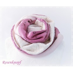 Damen Loop Schal Rosa Ivory Winter E*