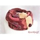 Loopschal Loop Damen Weinrot Rostbraun Unikat E*