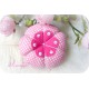 Nadelkissen Leinenblume Weiß Rosa Pink  E K