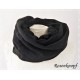 Unisex Loop Schal Schwarz Uni E*