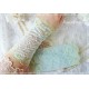 Damen Armstulpen Pulswärmer Mint Hochzeit Spitze E*