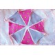 Wimpelkette Girlande Pink Flieder  Nr 5
