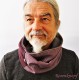 Herren Loop Schlupfschal Bordeaux Grau E*