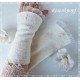 Damen Armstulpen Ivory Pulswärmer Hochzeit Walk E*