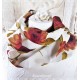 Loopschal Ivory Rostrot Oliv Hochzeit *