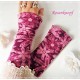 Damen Armstulpen Stretch Pulswärmer Jersey Rosa Fuchsia E*