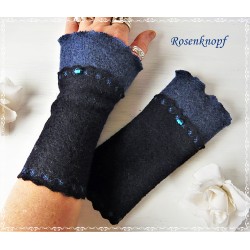 Walk Armstulpen Nachtblau Dunkelblau Pulswärmer K