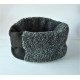 Schlupfschal Herrenloop Grau Beige Schwarz Upcycling E*