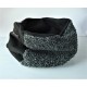 Schlupfschal Herrenloop Grau Schwarz Upcycling E*