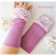 Armstulpen Malve Rosa Pulswärmer Hochzeit Walk E*