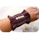Stulpe Manschette Bordeaux Violett