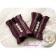 Einzelne Stulpe CARLOTTA Mannschette Bordeaux Violett