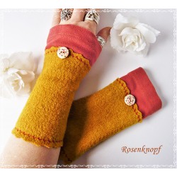 Walk Armstulpen Pulswärmer Ocker Terra E*