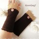 Damen Armstulpen Walk Braun Beige Pulswärmer E*