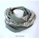 Damen Loop Schal Jade Ivory E*
