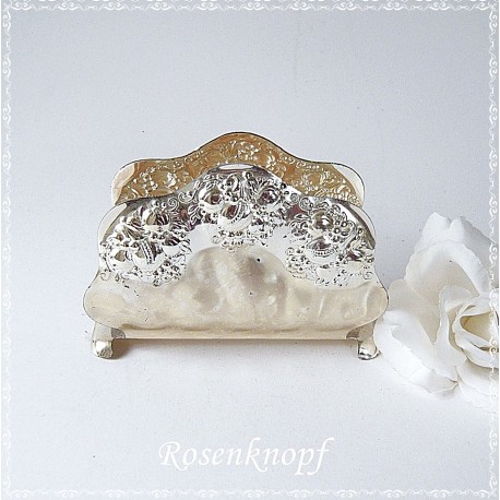 Serviettenhalter Versilbert Shabby Vintage  E*