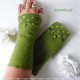 Damen Armstulpen Grün Pulswärmer Walk Jersey E*