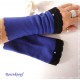Armstulpen Royalblau Schwarz Pulswärmer Walk *
