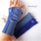 Armstulpen Royalblau Jeansblau Pulswärmer Walk *