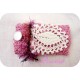 Handy-Etui Kamera Mp3 Rosa Weiß
