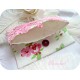 Etui Weiß Rosa Schminktäschchen