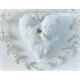 Stoffherz Herz Weiß Spitze Shabby E *